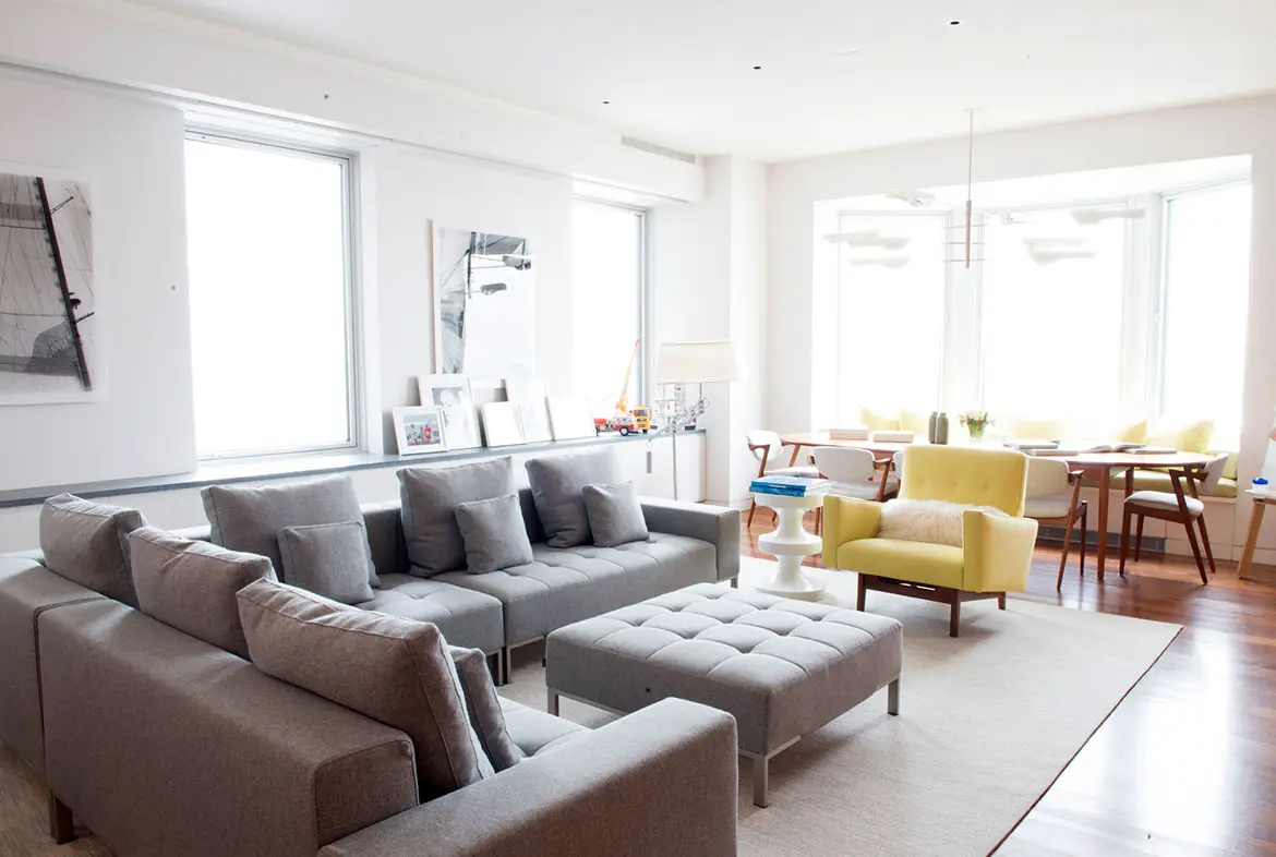 Luxury apartment bay view
